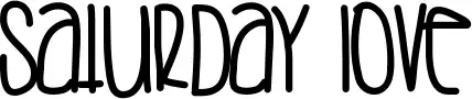 Saturday Love