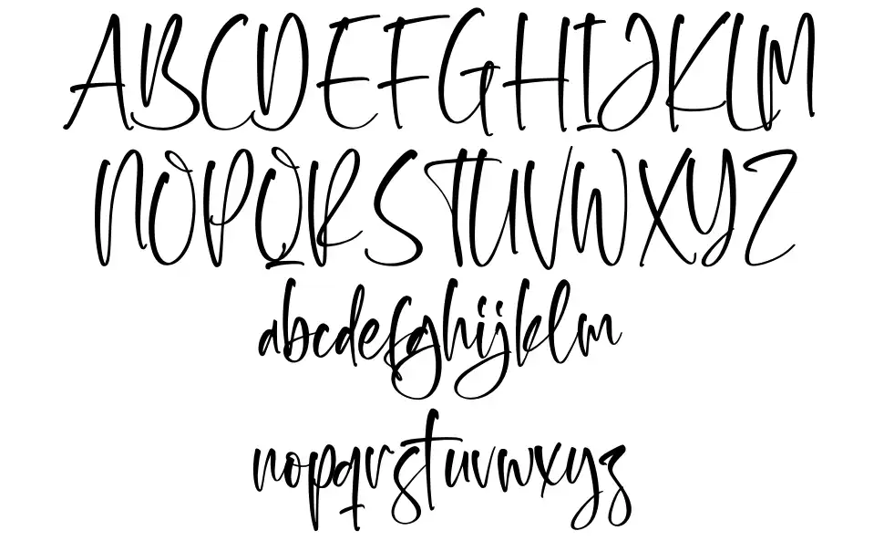 Scaryhunterfont specimens