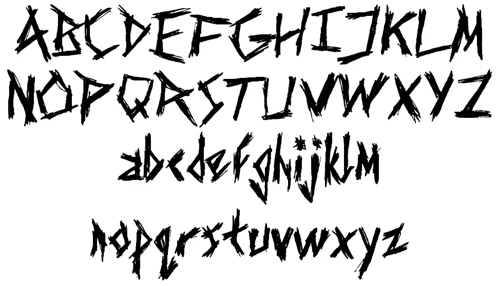 Screaming Chocolate Guyfont specimens