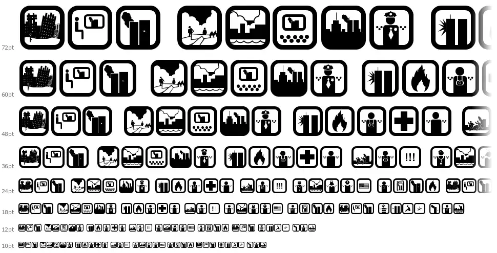 September 11 Iconfont waterfall