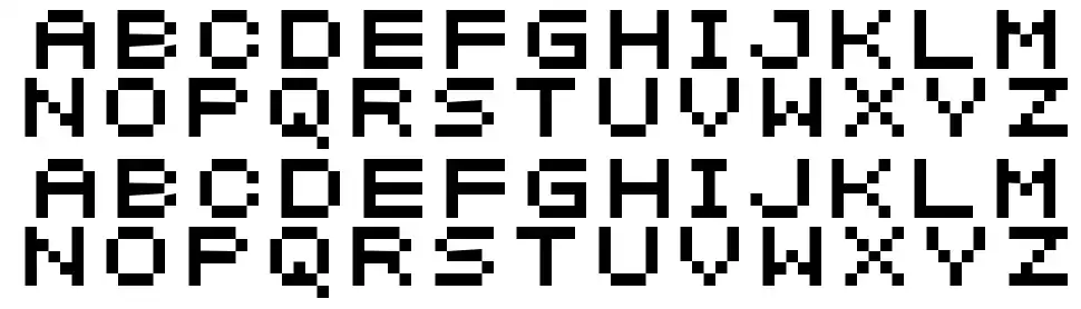 SF Intermosaicfont specimens