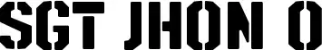 SGT Jhon O