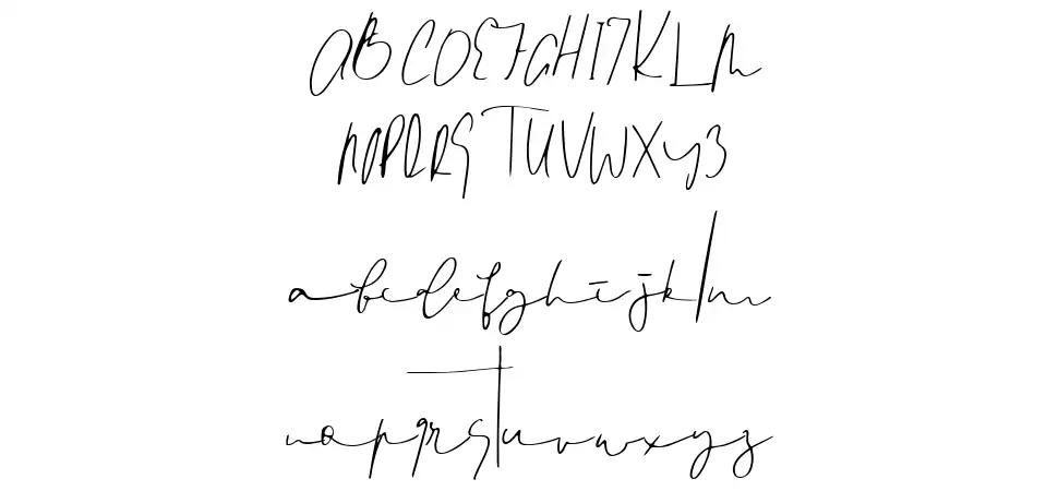 Signedfont specimens