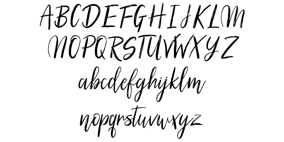 Silhouetto Scriptfont specimens
