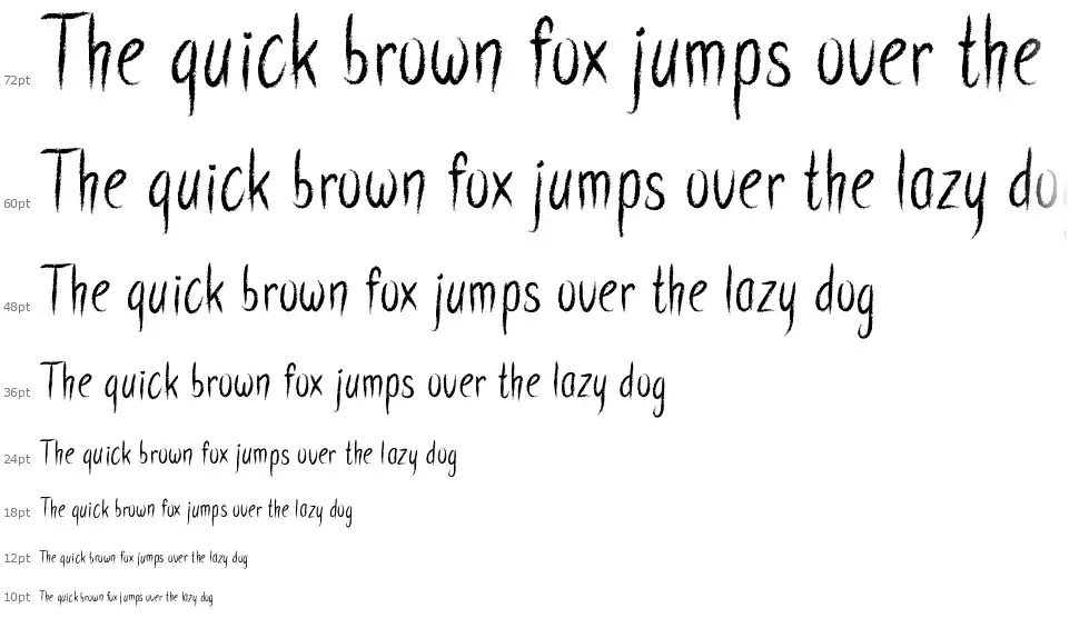 Simple Chalkfont waterfall