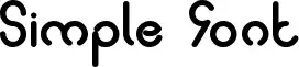 Simple Font