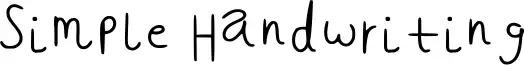 Simple Handwriting