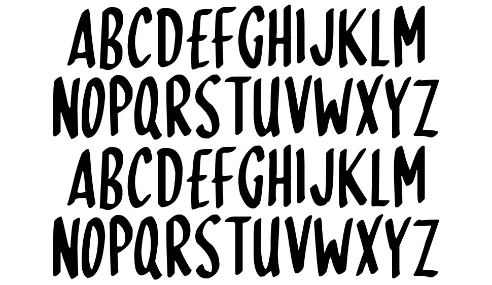 Skinny Dippingfont specimens