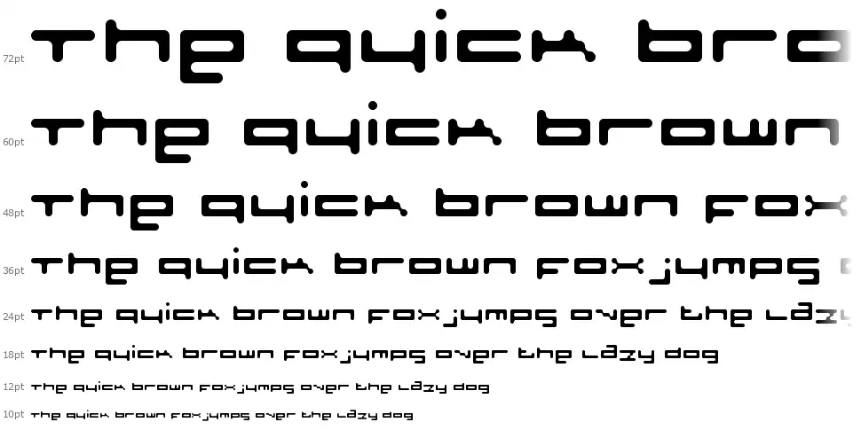 Sloth Roundedfont waterfall