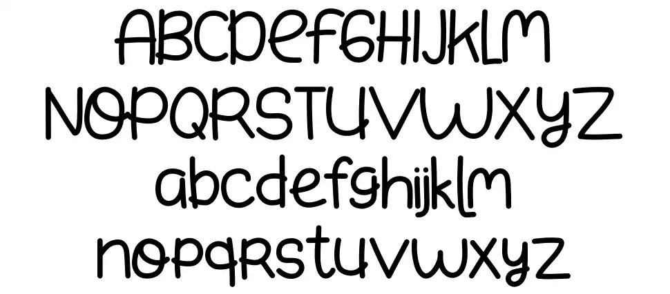 Small Bunnyfont specimens