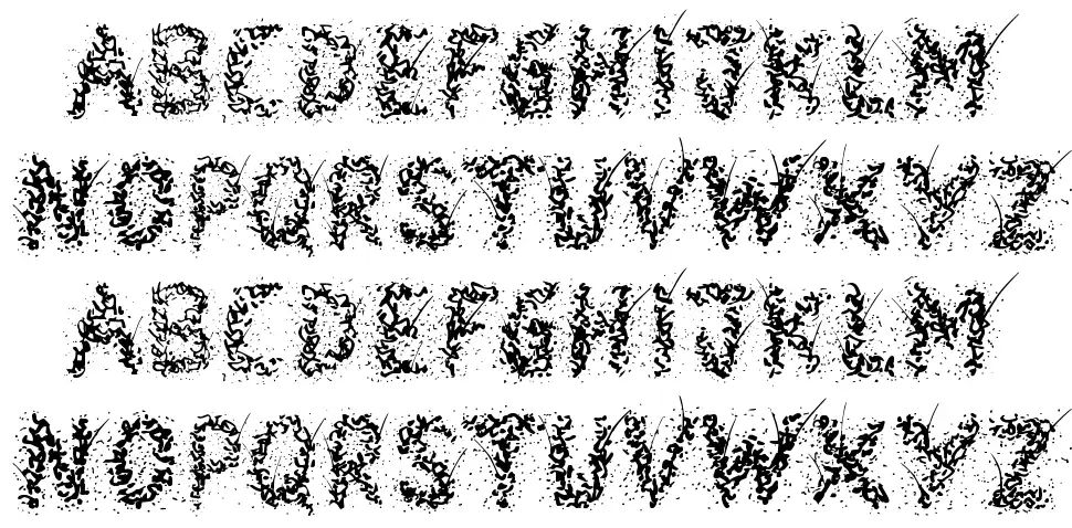 Snowmania font specimens