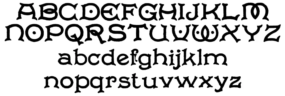 Solo's Bowl Especímenes Solo's Bowlfont specimens