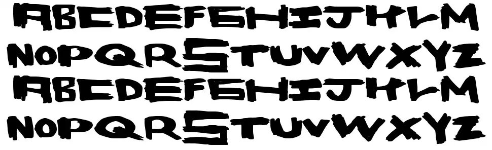Space Bangfont specimens