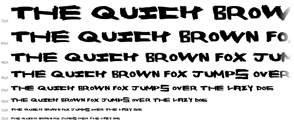 Space Bangfont waterfall
