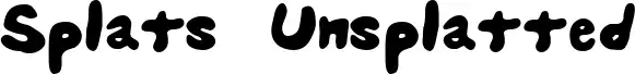 Splats Unsplatted