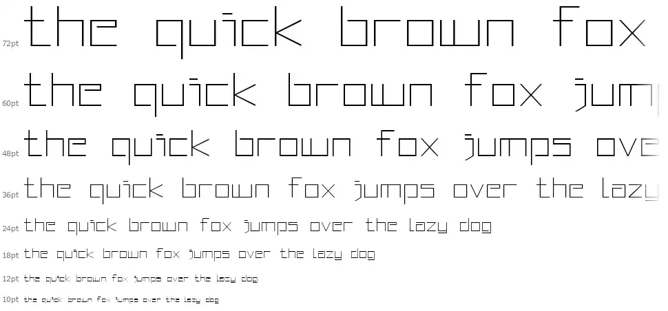 Squared Displayfont waterfall