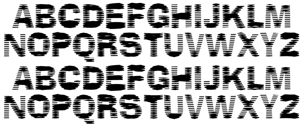 Stackzfont specimens