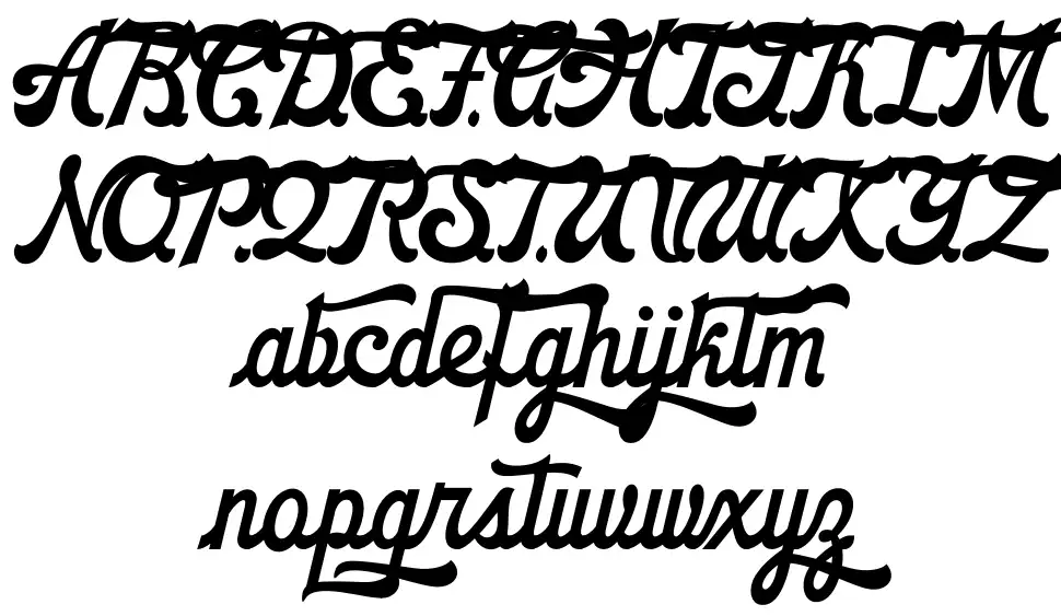 Strikers Scriptfont specimens