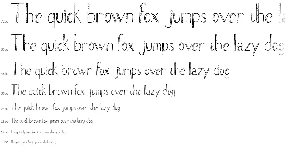Stripefont waterfall