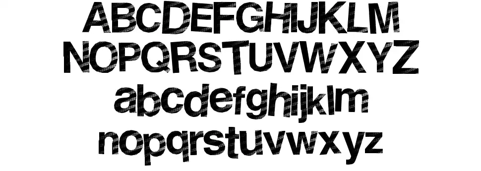 Stripe Discofont specimens