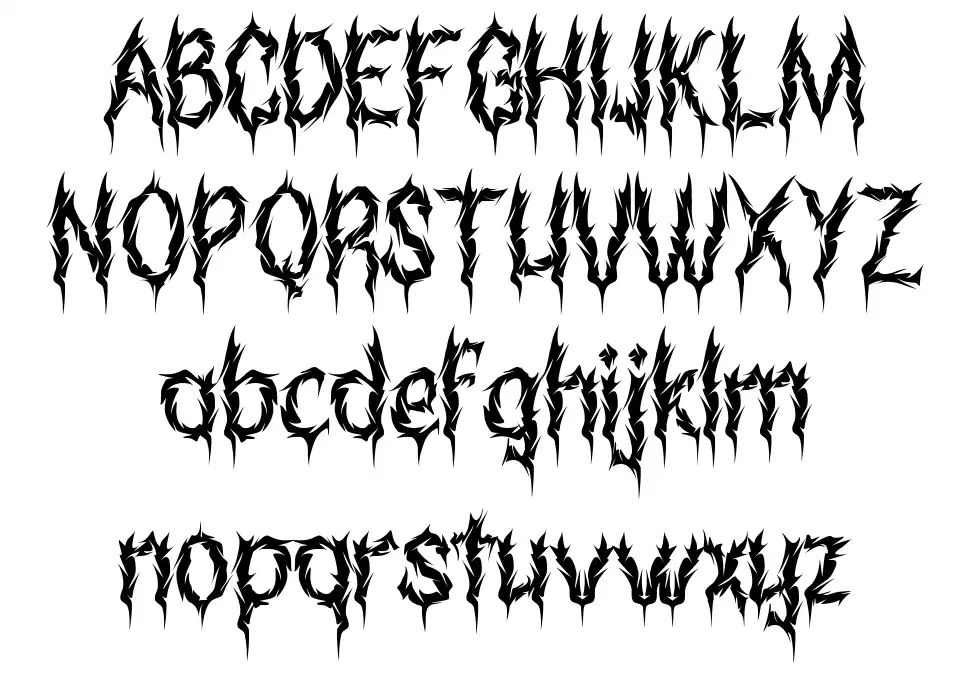 Suicra Crukodsfont specimens