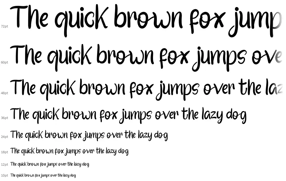 Summer Flashfont waterfall