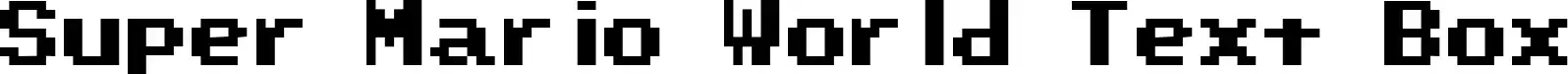 Super Mario World Text Box