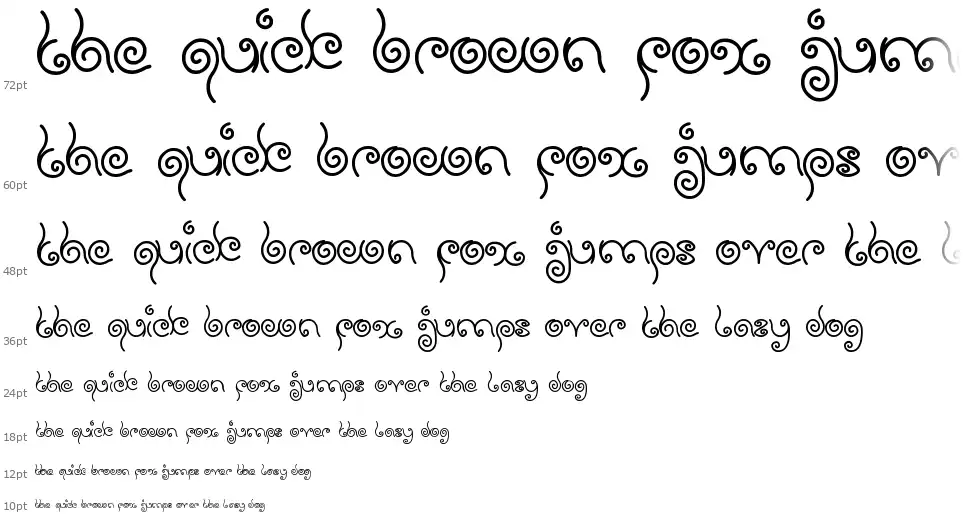 Sweet Lollipopfont waterfall