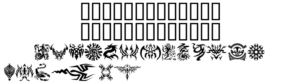 Tattoofont specimens