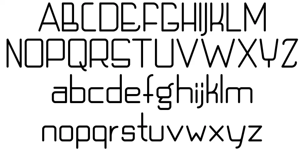 Techno LCDfont specimens
