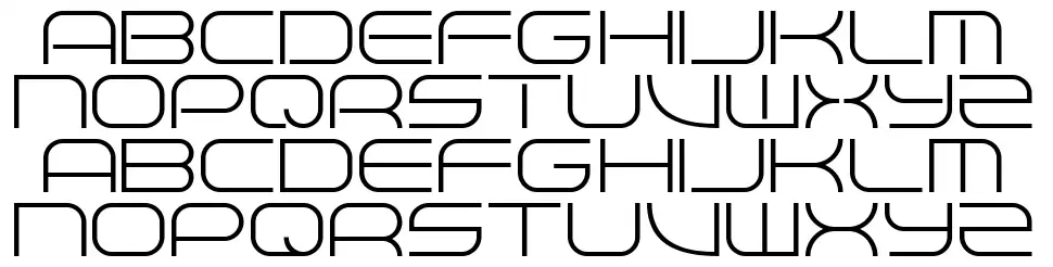 Terbaangfont specimens
