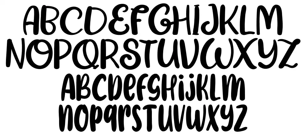 The Marshmallowfont specimens