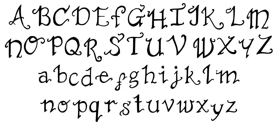 The Not So Miserablefont specimens