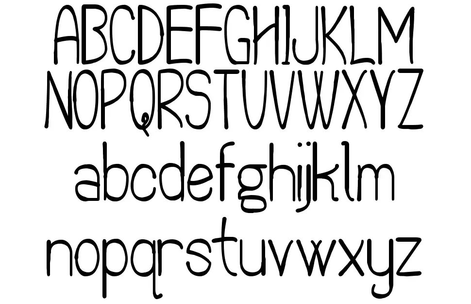 The Quick Frog Stfont specimens