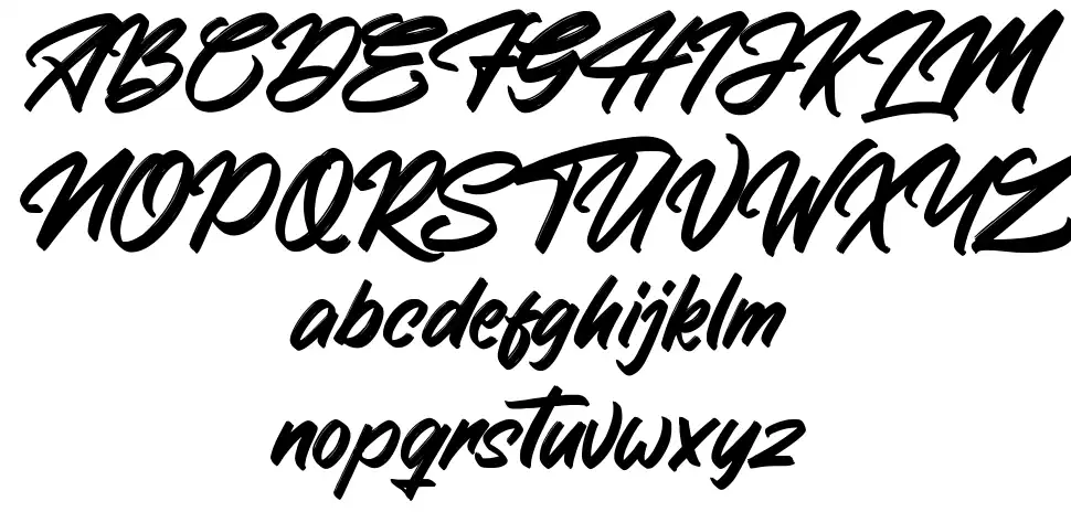 The Saxibrushfont specimens