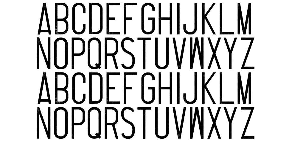 Thrusterfont specimens