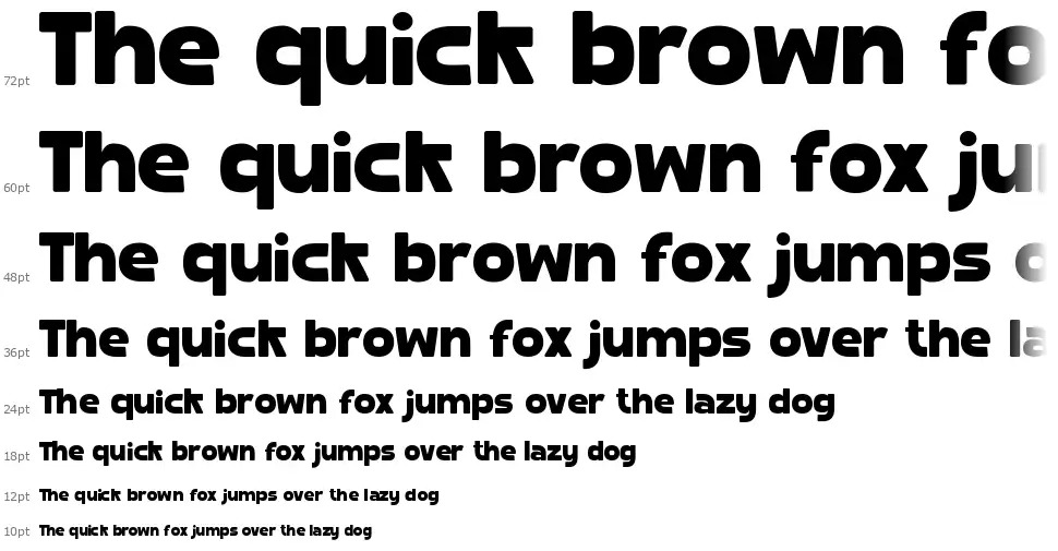 Thumbfont waterfall