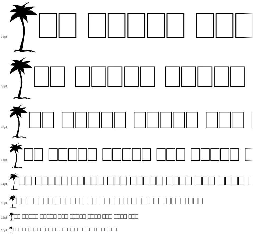 Tiki Clubfont waterfall