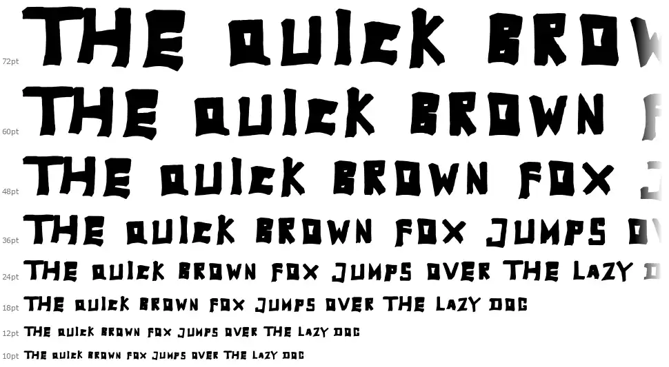 TobyFont Fullfont waterfall
