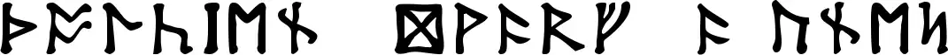 Tolkien Dwarf Runes