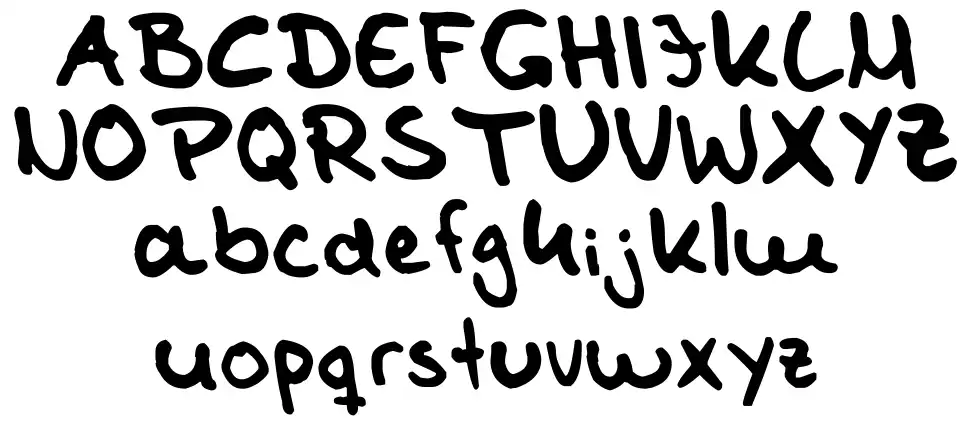 Tom Kaulitz's Handwritingfont specimens