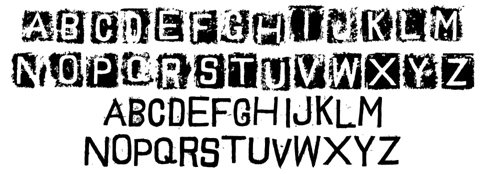 Trash Toys 02font specimens