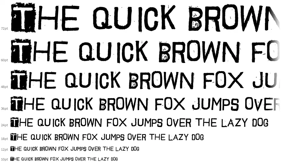 Trash Toys 02font waterfall