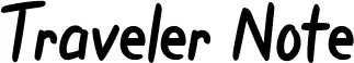 Traveler Note