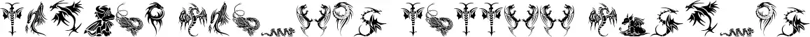Tribal Dragons Tattoo Designs