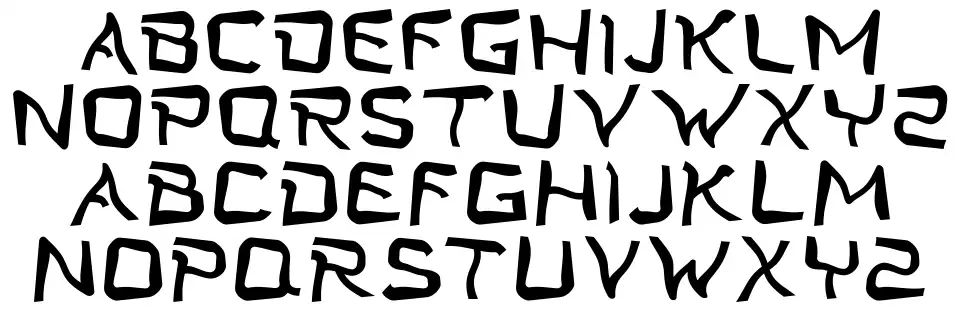 Twist Star Typefont specimens