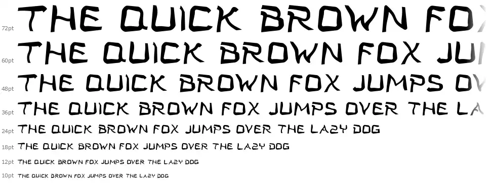 Twist Star Typefont waterfall