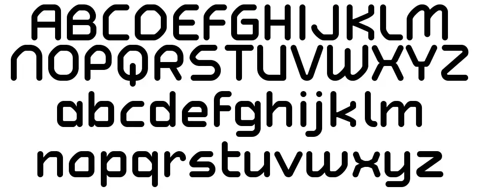 Typo Angular Roundedfont specimens