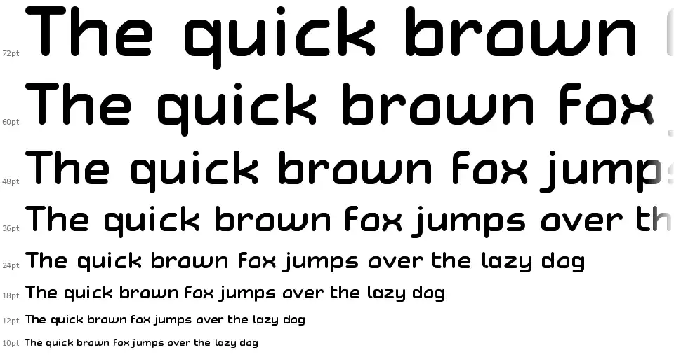 Typo Angular Roundedfont waterfall