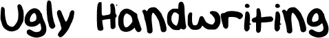 Ugly Handwriting
